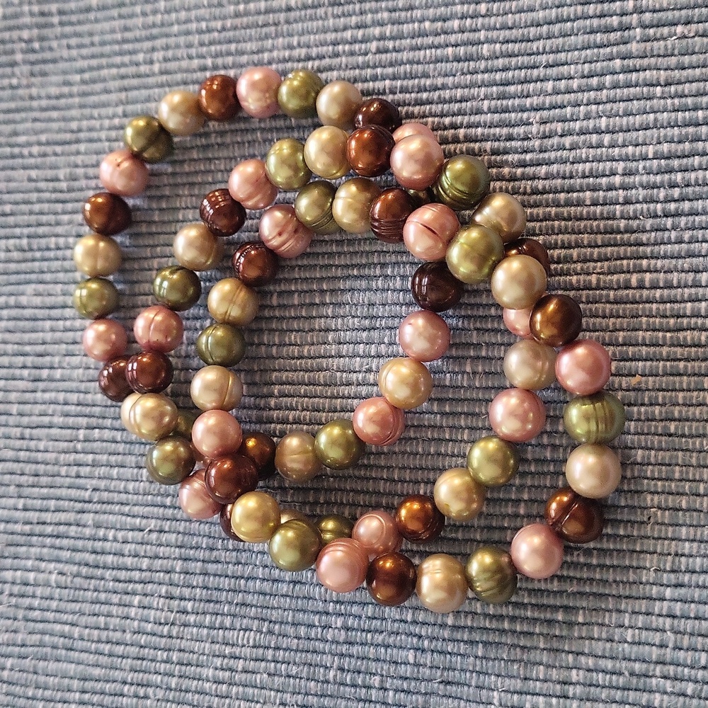 Honora multi colored pearl set of 3 bracelets